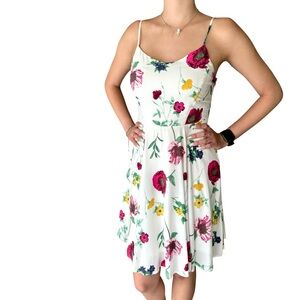 NEW Old Navy Floral Print A Line Dress Spaghetti Strap Mini Dress